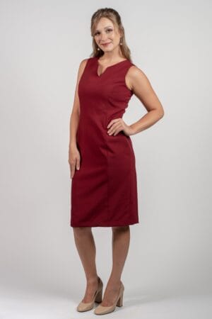 1154V VESTIDO DECOTE V