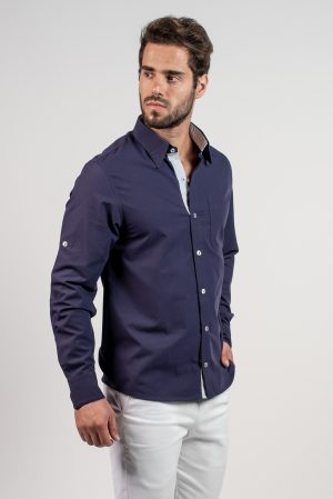 1171L CAMISA SLIM LAPELA MG.LONGA