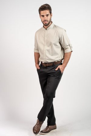 1159L CAMISA G.PADRE MG.LONGA + 1177 CALÇA SLIM MASCULINA
