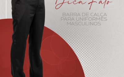 Barra de calça para uniformes masculinos