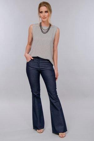1244SM  REGATA DECOTE CANOA  + 1120B CALÇA FLARE JEANS ELASTANO