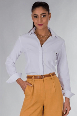 1176L - CAMISA BOTÃO EMBUTIDO