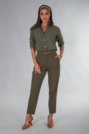 1356 - CAMISA CLÁSSICA  + 1352 CALÇA CARROT