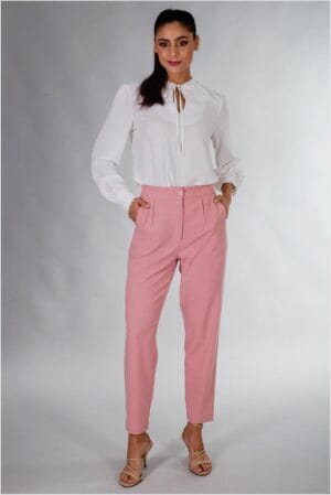 1354 CAMISA COM BABADO FEMININA + 1352 CALÇA CARROT