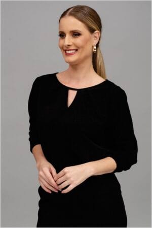 1370L- CAMISA DECOTE V DUPLO MG LONGA